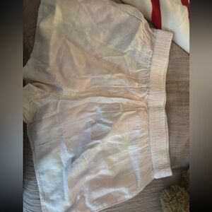 Aerie Soft Cream and Pink Lounge Shorts